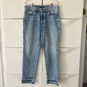 Levi’s Made & Crafted Light Blue Frayed Hem Jeans